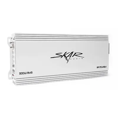 New Skar Audio Rp-75.4abm 4 -channel 500 Watt Rms Class Ab Marine Amplifier • $144.49