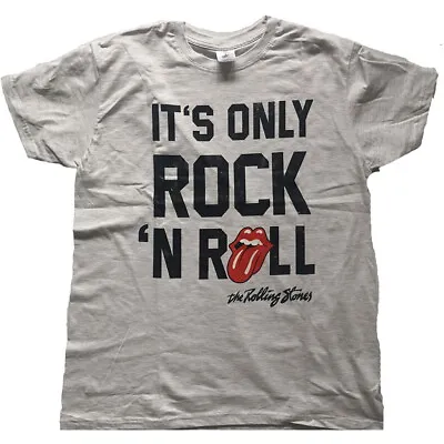 The Rolling Stones Its Only Rock N Roll Grey T-Shirt NEW OFFICIAL • £15.19