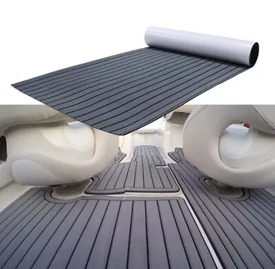 EVA Faux Foam Teak Marine Boat Decking Sheet Flooring Mat Yacht Carpet Gray • £34.99