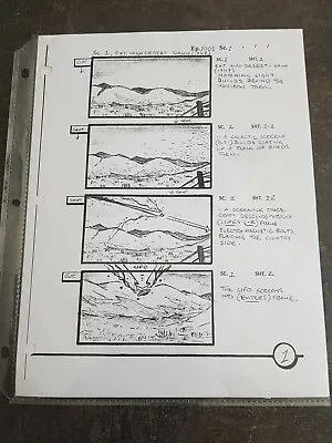 Extremely Rare! The X Files Season 10 Original Production Used Storyboard  • $240.50