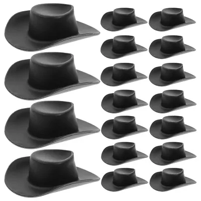 £14.32 • Buy 20 Pcs Miniature Formal Hat Party Craft Mini Cowboy Hat Playhouse Accessories