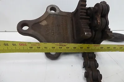 Vintage Engineers Record Forged Steel Bench Pipe Chain Vice Clamp No 181 1/8  2  • $245