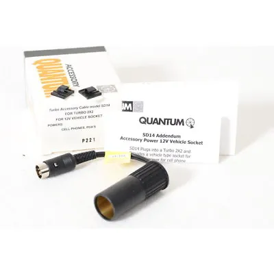 Quantum Turbo Cable SD14 For 2X2 / Car Adapter Anschlußsockel - Charging • $38.10