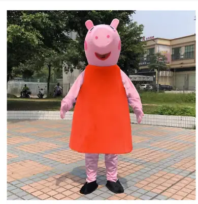 NEW Christmas Pig Mascot Party Cosplay Pig Parade Costume Outfit Game • $148.99