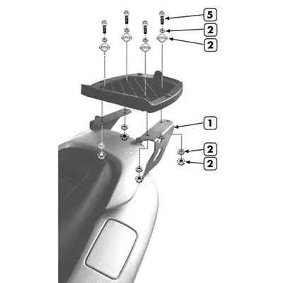 Rear Rack Givi Top Cases Monolock MBK Skyliner 125 Cat. 2001-2013 • $49.26