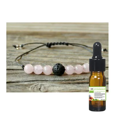 $25.95 • Buy Lava Beads, Crystal Healing Stone Chakra Diffuser Bracelet  + Pure Essential Oil