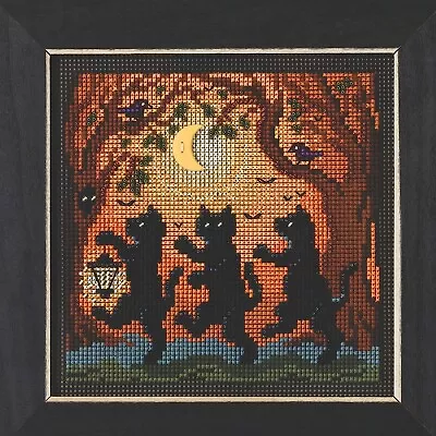 MILL HILL Buttons Beads Kit Counted Cross Stitch INTO THE WOODS Cats MH14-2326 • $11.75