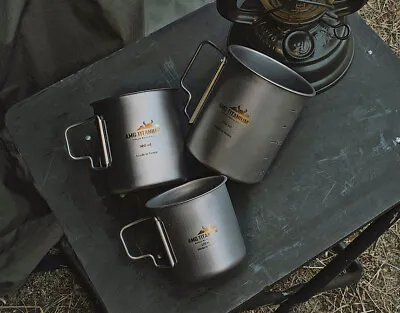 AMG Titanium Lightweight Outdoor Camping Backpacking Stacking Water Cup Mug • $41.79