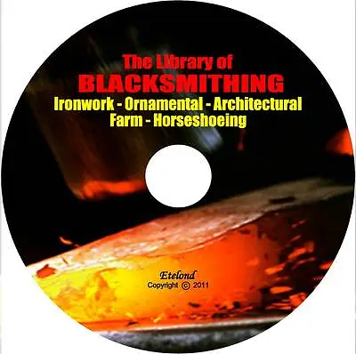 $10.50 • Buy Blacksmithing Forging Anvil Steel Wrought Iron Horseshoeing Welding Books On DVD