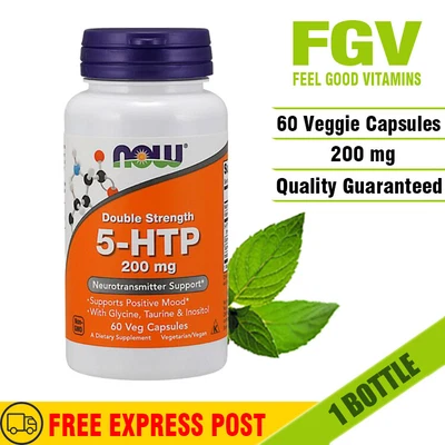 $107.82 • Buy Now Double Strength 5-HTP 200mg 60 Veg Capsules MOOD & NEUROTRANSMITTER SUPPORT