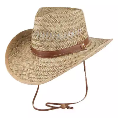 £21.95 • Buy Dorfman-Pacific Hats Kangaroo Rush Straw Outback Hat - Natural