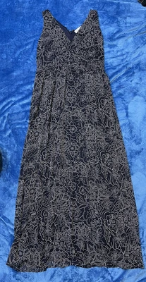 £9.69 • Buy Motherhood Maternity Navy Blue Size XL Mesh Polka Dot Lined Dress