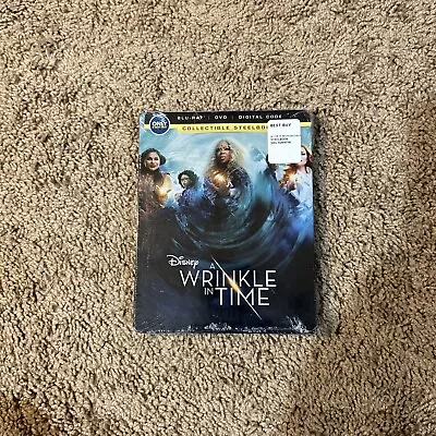 A Wrinkle In Time Blu-Ray DVD Digital Best Buy  Exclusive Steelbook (NEW) • $10.99