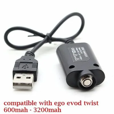 EGO EVOD USB CHARGER FOR CE4 CE5 CE6 510 Thread EGO E CIG PEN VAPE BATTERIES • £5.50