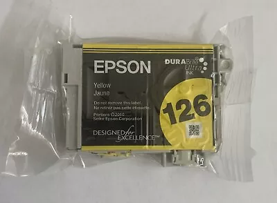 Genuine Epson T1264 126 Yellow Dura Brite Ultra Ink Cartridge New Sealed • $9.99