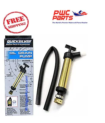 QUICKSILVER Mercury Oil Drain Crankcase Pump MCM/MIE Engines Thread Dip 802889Q1 • $49.95