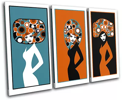 Fashion Retro Vector Illustration TREBLE CANVAS WALL ART Picture Print VA • $94.99