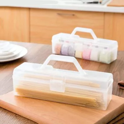 Transparent Pasta Container With Lid Handheld Noodle Storage Box  Rice • $10.51