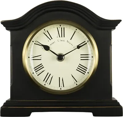 Acctim 33283 Falkenburg Mantel Clock Black Free Ship • £21.84