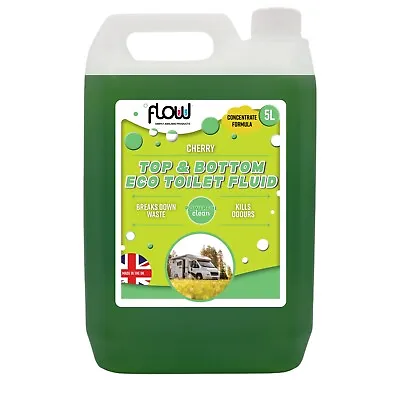 Chemical Toilet Fluid Top & Bottom Cleaner Eco Friendly Organic Green - 4 Sizes • £29.99