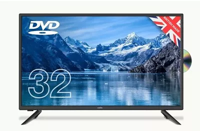 CELLO 32  INCH FREEVIEW HD LED TV WITH DVD 3 X HDMI & USB MADE IN UK • £125