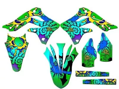 2012 KX 450 F ZANY Green Senge Graphics Kit Compatible With Kawasaki • $148.49