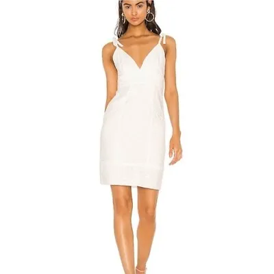Majorelle White Tie Strap Eyelet Dress Revolve Size Small S • $60