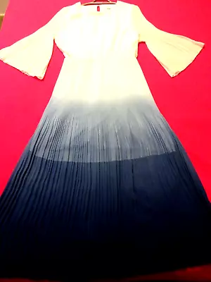 ::: Women's Sleeve Ombre Pleat Maxi Summer Dress : Size 18 : GoRGeOUS • $39