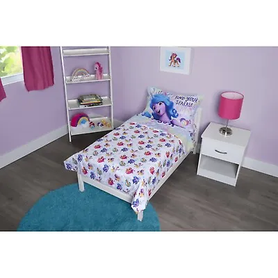 My Little Pony 4-Piece Toddler Bedding Set - Ponies Unite Girls Boys Kids New • $39.50