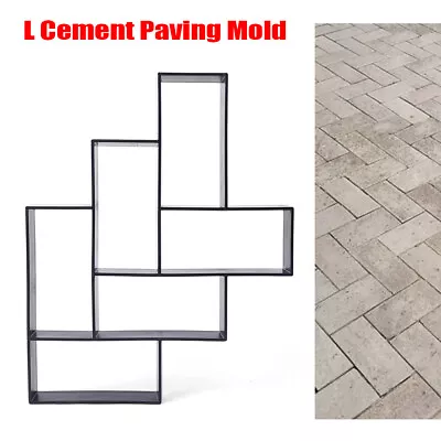 L Type Concrete Walk Pavement Molds Paving Mold Cement Brick Stone Road Paver • $18.05