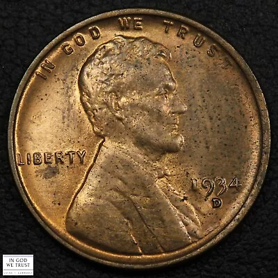 1934 D Lincoln Wheat Copper Cent 1C • $18