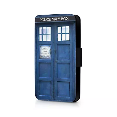 £4.99 • Buy Tardis Blue Telephone Box Phone Flip Case For IPhone - Samsung - Huawei