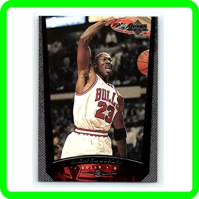 Michael Jordan UD FOIL BORDER DUNK Investment NBA Card Chicago Bulls Jersey #23 • $9.99
