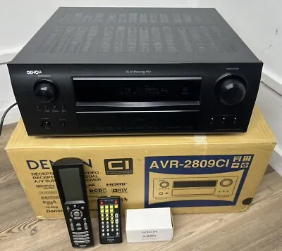 DENON🔥AVR-2809CI🔥115 WATT-7.1 CHANNEL HOME THEATER RECEIVER-2 Remotes/Bundle • $139.99