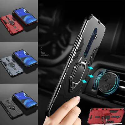 $14.89 • Buy For OPPO A78 A77 A76 A16 A17 A52 Magnetic Ring Holder Rugged Hybrid Case Cover