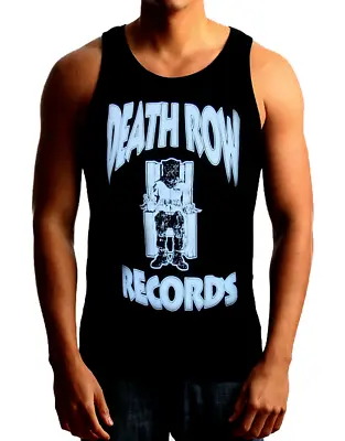 DEATH ROW RECORDS HIP HOP Band Black Tank Top (graphic Is White Color) • $12.99