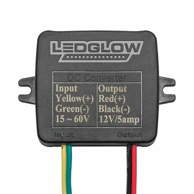New! LEDGlow Golf Cart Voltage Converter Reducer 48-36v To 12v 5amp For LED Kits • $24.99