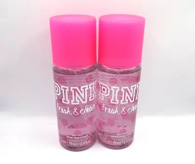 Victoria's Secret Pink Fresh & Clean Body Mist 2.5 Fl Oz Each (set Of 2) • $24.95