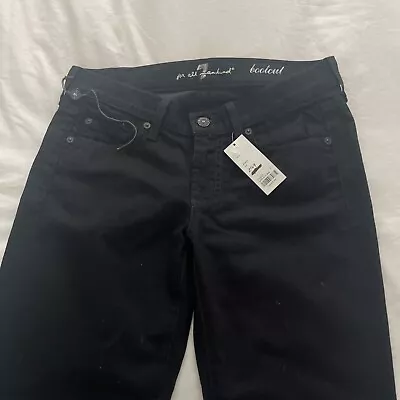 Brand New £169 7 For All Mankind Womens Black Bootcut Denim Jeans Size W26 L32 • £15