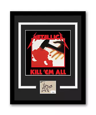 James Hetfield Autographed 11x14 Framed Cut Metallica Kill'em All JSA COA • $399.99