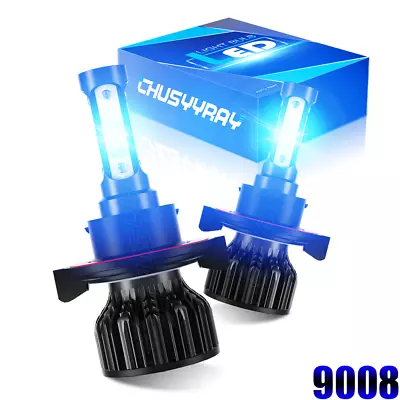 9008 H13 LED Headlight Bulbs HiLo 8000K Super Bright For Ford F150 04-2014 F250 • $22.01