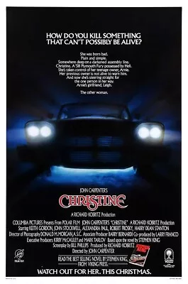 Christine 1983 John Carpenter Movie Premium POSTER MADE IN USA - MCP821 • $18.48