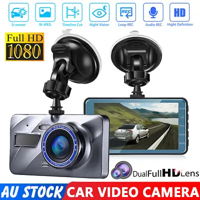 $29.95 • Buy Dual Lens Car Dash Camera DVR Video Recorder HD 1080P IPS Night Vision G-sensor