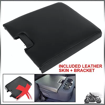 Fit For Chevy Silverado GMC Sierra 07-14 Center Console Lid Armrest Cover Black • $22.39