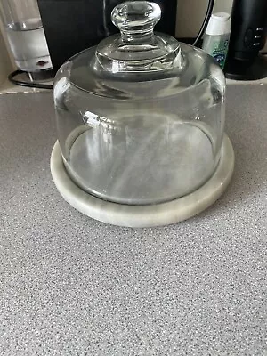 £1.99 • Buy Cole And Mason Vintage Marble And Glass Cheese Dish Dome