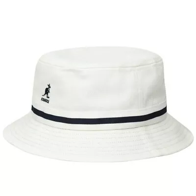 Kangol Stripe Lahinch Bucket Hat K4012SP White Size M • $44.95