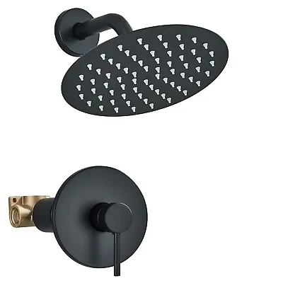 Shower Faucet Set Shower Head And Handle Set 8 In Round Showerhead Rainfall Set • $45
