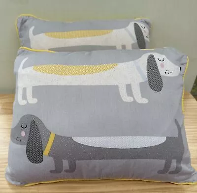 2 Dachshund Cushions Approx 16x13 Ins • £11.95