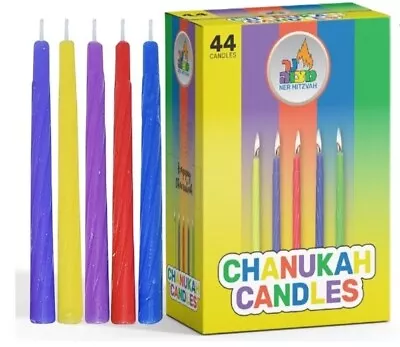  Colourful Chanukah Candles X 5 Boxes 44 In Each Box New • £7.99