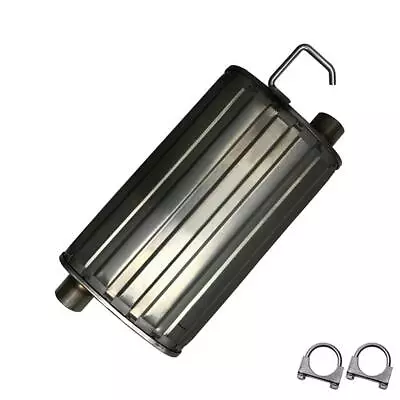 Stainless Steel Direct Fit Center Muffler Fits: 1998-2004 Ford Mustang 3.8L 3.9L • $89.99
